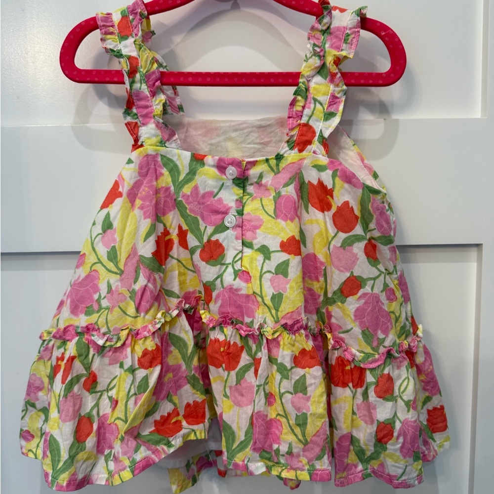 Janie + Jack Girls Floral Ruffle Top NWOT